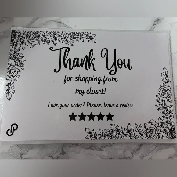 🌺50 Thank You Thermal Labels - Picture 3 of 3